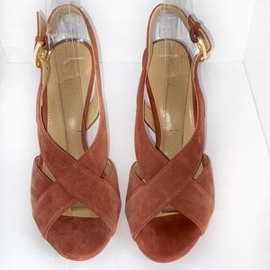 MICHAEL Michael Kors Suede Heel Sandals size 8M